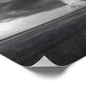 Gewitterwolke - Dramatisches Schwarz und Weiß Poster (Ecke)