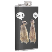 Gewitzte, niedliche Fleischerkatze Flachmann (Rechts)