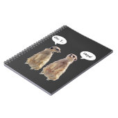 Gewitzte, niedliche Fleischerkatze Notizblock (Linke Seite)