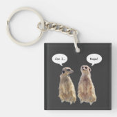 Gewitzte, niedliche Fleischerkatze Schlüsselanhänger (Vorderseite)