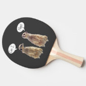 Gewitzte, niedliche Fleischerkatze Tischtennis Schläger (Seitenansicht)