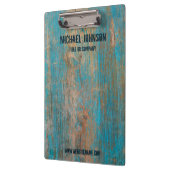 Gewobener Vintager rustikaler Holzname Klemmbrett (Links)