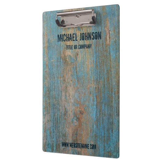 Gewobener Vintager rustikaler Holzname Klemmbrett (Links)