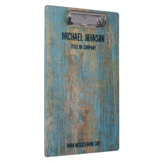 Gewobener Vintager rustikaler Holzname Klemmbrett (Rechts)