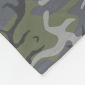 Gewogene graue Camouflage mit benutzerdefiniertem  Fleecedecke (Ecke)