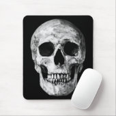 Gewogener alter Schädel - Schwarz & Weiß Mousepad (Mit Mouse)