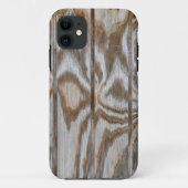 Gewogener Holzkornstoff Case-Mate iPhone Hülle (Rückseite)