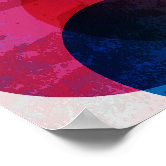 Gewogenes Venn Diagramm Muster Poster (Ecke)