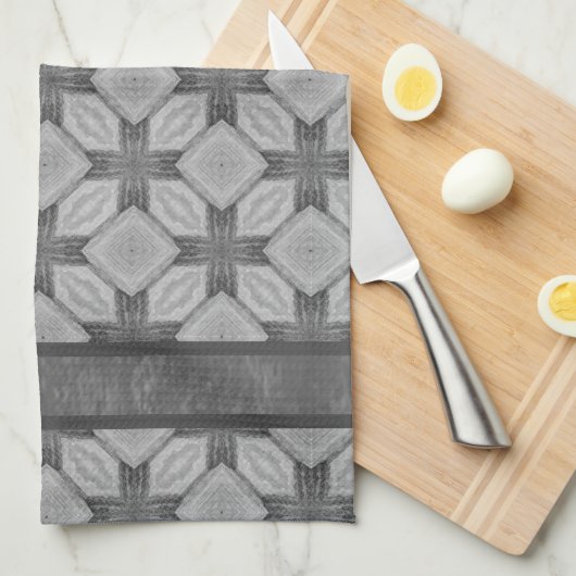 Gewogenes Ziegelmuster Geschirrtuch (Viertel Falte)