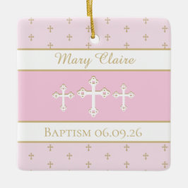 Gewöhliche, Christliche Taufe Keramikornament