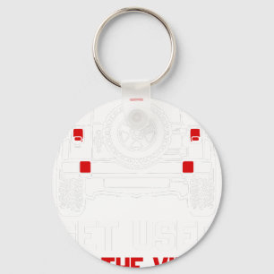 gewöhne dich an den Anblick alter Jeep Schlüsselanhänger