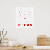 Gewöhne dich an den Anblick VW Käfer Poster (Küche)