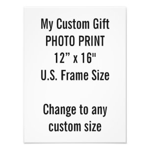 Gewohnheit 12" × 16" Foto-Druck US-Feld-Größe Fotodruck