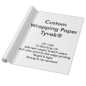 Gewohnheit 15' Tyvek® Packpapier-Rolle Geschenkpapier (Ungerollt)