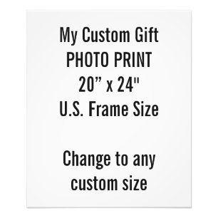 Gewohnheit 20" x 24" Foto-Druck US-Feld-Größe Fotodruck