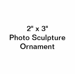 Gewohnheit 2" x 3" Foto-Skulptur-Verzierung Fotoskulptur Ornament