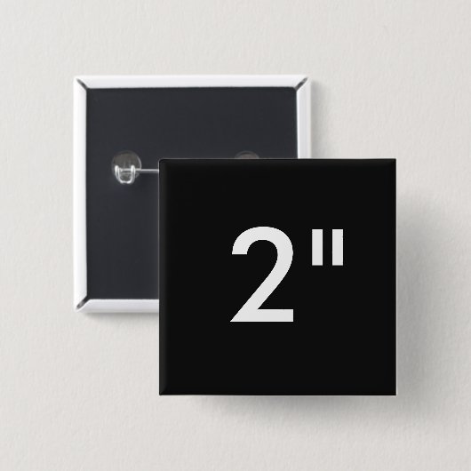 Gewohnheit 2" Zoll-quadratische Button (Vorne & Hinten)