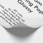 Gewohnheit 30' glatte Packpapier-Rolle Geschenkpapier (Ecke)