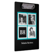 Gewohnheit 3 Instagram Foto-personalisierter Klemmbrett (Rechts)