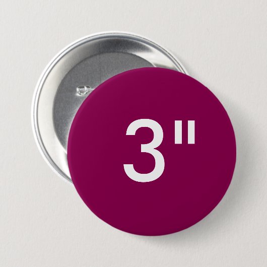 Gewohnheit 3" Zoll-große runde Button (Vorne & Hinten)