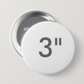 Gewohnheit 3" Zoll-große runde Button (Vorne & Hinten)