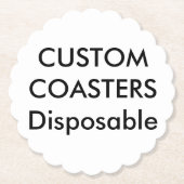 Gewohnheit 4" ausgebogte WegwerfParty-Untersetzer Untersetzer (Vorderseite)