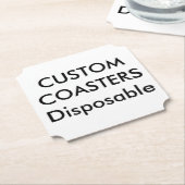 Gewohnheit 4" Karten-WegwerfParty-Untersetzer Untersetzer (angewinkelt)