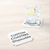 Gewohnheit 4" Karten-WegwerfParty-Untersetzer Untersetzer (Vor Ort)