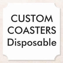 Gewohnheit 4" Karten-WegwerfParty-Untersetzer