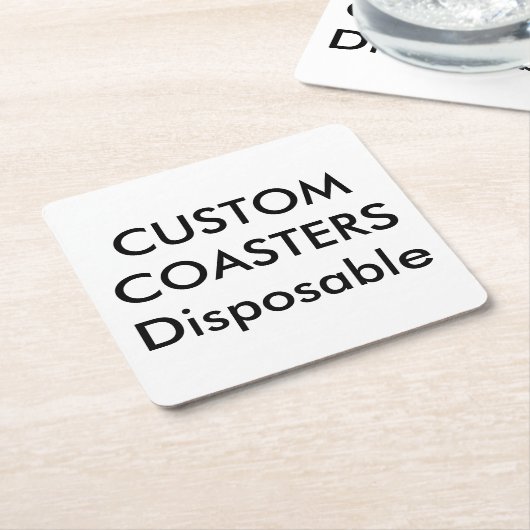 Gewohnheit 4" Quadrat-WegwerfParty-Untersetzer Rechteckiger Pappuntersetzer (angewinkelt)