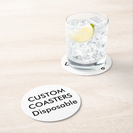 Gewohnheit 4" runde WegwerfParty-Untersetzer Runder Pappuntersetzer (Vor Ort)