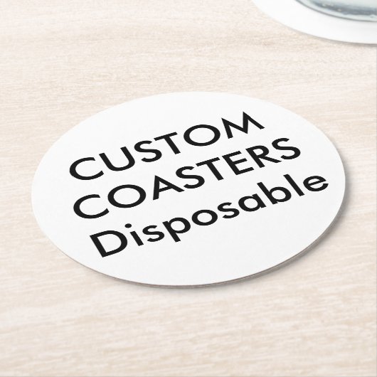 Gewohnheit 4" runde WegwerfParty-Untersetzer Runder Pappuntersetzer (Angewinkelt)