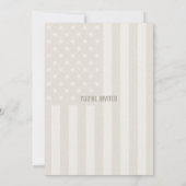 Gewohnheit 4. von Juli-Party Einladung (Rückseite)