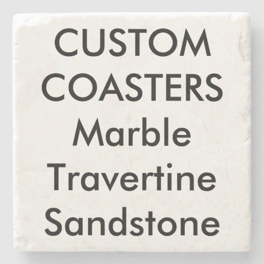 Gewohnheit 4" wirkliche SteinmarmorUntersetzer Steinuntersetzer (Vorderseite)