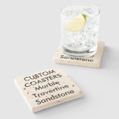 Gewohnheit 4" wirkliche steinuntersetzer (Seitenansicht)