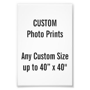 Gewohnheit 4" x 6" Foto-Druck (oder irgendeine Fotodruck