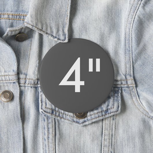 Gewohnheit 4" Zoll-enorme runde Button (Beispiel)