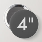 Gewohnheit 4" Zoll-enorme runde Button (Vorne & Hinten)