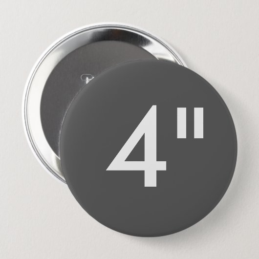 Gewohnheit 4" Zoll-enorme runde Button (Vorne & Hinten)