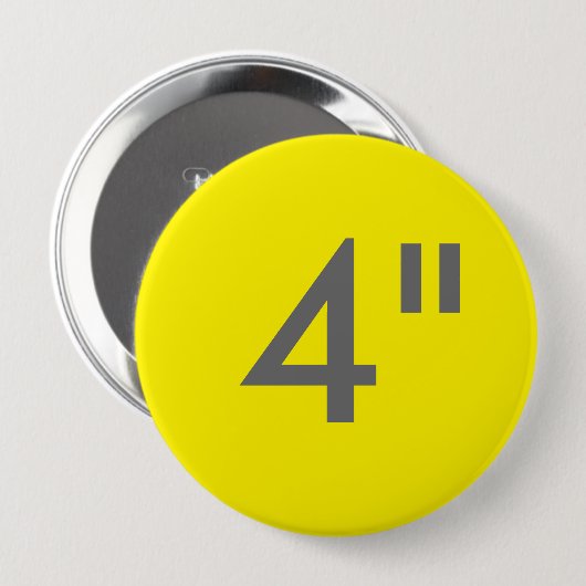 Gewohnheit 4" Zoll-enorme runde Button (Vorne & Hinten)