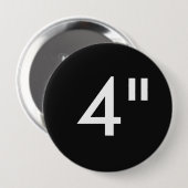Gewohnheit 4" Zoll-enorme runde Button (Vorne & Hinten)