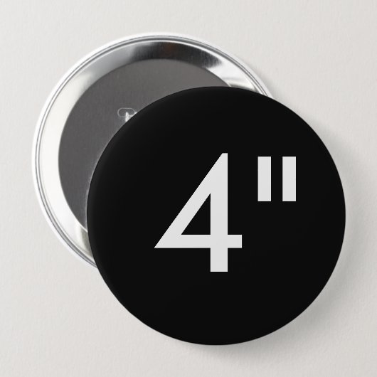 Gewohnheit 4" Zoll-enorme runde Button (Vorne & Hinten)