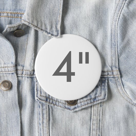 Gewohnheit 4" Zoll-enorme runde Button (Beispiel)