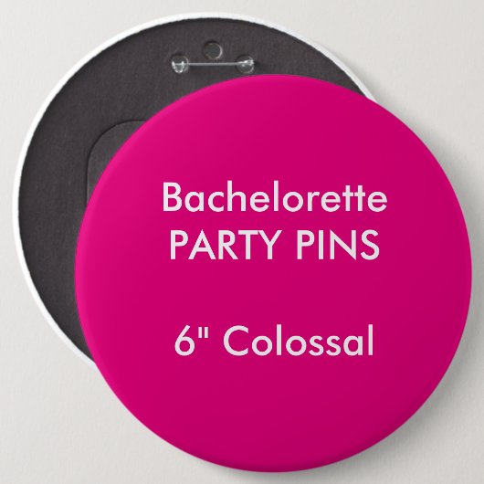 Gewohnheit 6" kolossales rundes button (Vorne & Hinten)