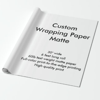 Gewohnheit 6' MattPackpapier-Rolle Geschenkpapier