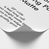 Gewohnheit 6' MattPackpapier-Rolle Geschenkpapier (Ecke)