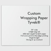 Gewohnheit 6' Tyvek® Packpapier-Rolle Geschenkpapier (Flach)