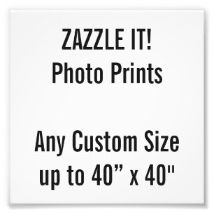 Gewohnheit 6" x 6" Foto-Druck (oder irgendeine Fotodruck