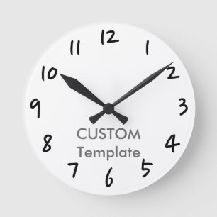 Gewohnheit 8" RUNDES Wanduhr SYMBOL 2