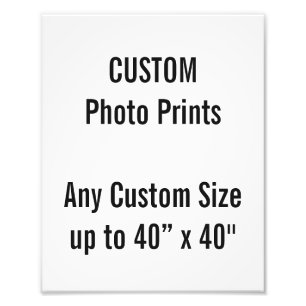 Gewohnheit 8" x 10" Foto-Druck (oder irgendeine Fotodruck